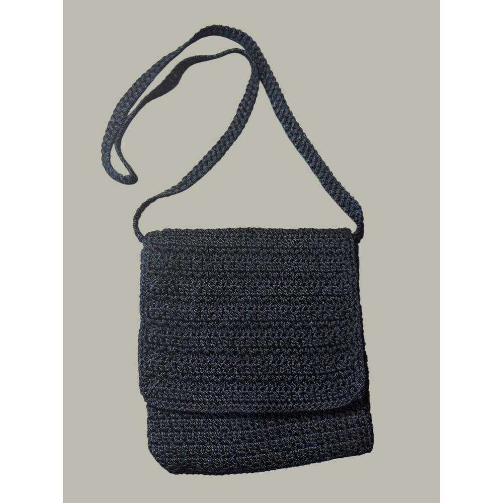 The Sak Black Crochet Crossbody Bag